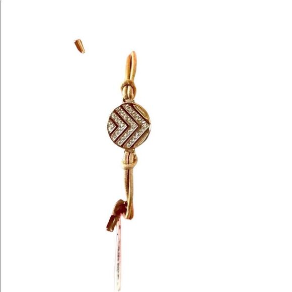 Fossil Jewelry - FOSSIL bracelet leather strap chevron pattern